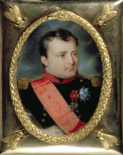 Porträtminiatur von Napoleon Bonaparte, 1815 von J. Parent